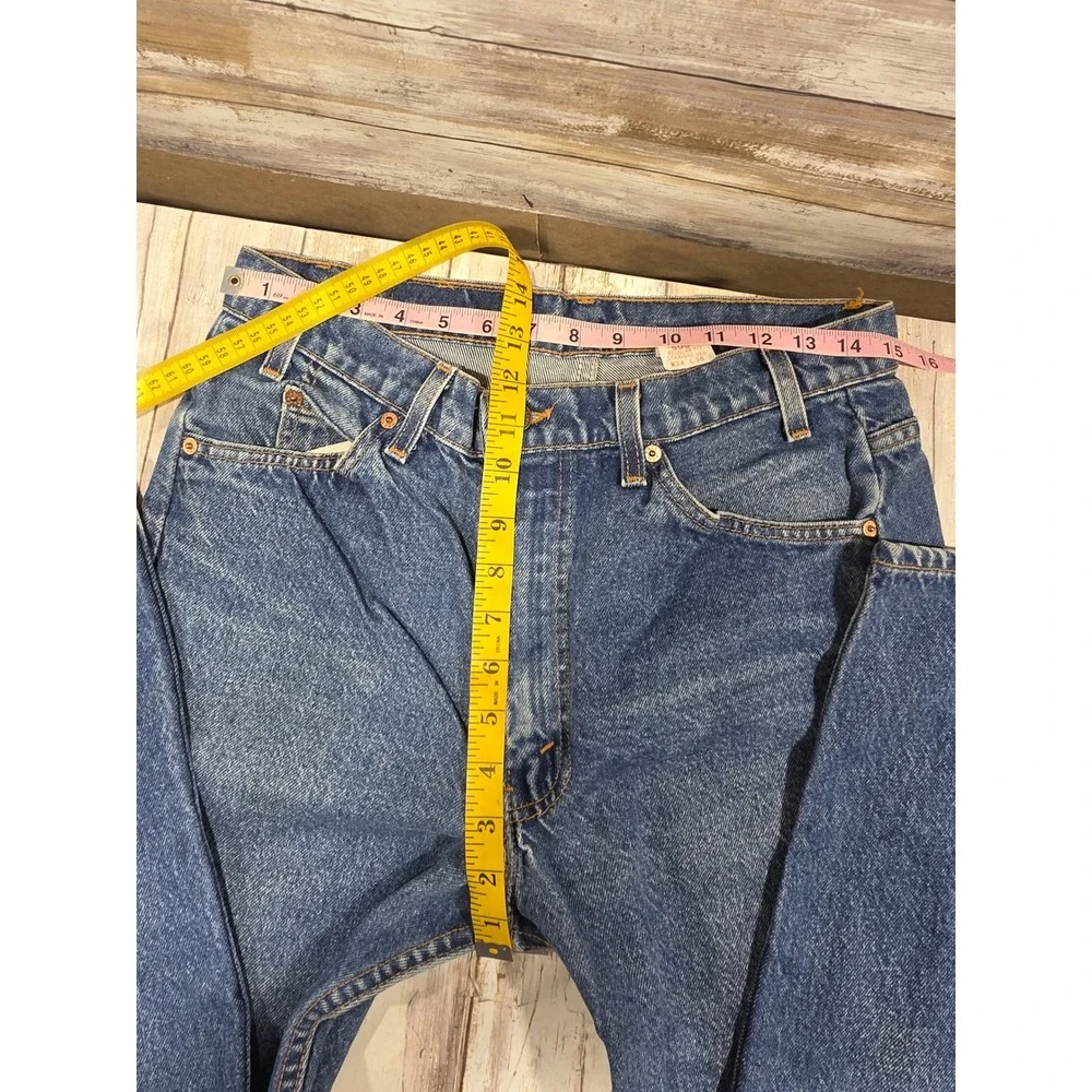 Vintage Levis 505 Orange Tab Jeans Mens 34x30 Made in USA Blue Straight Leg 0796